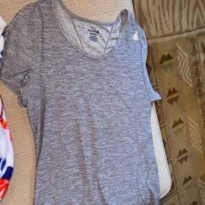 Reebok Heather Gray Women's Short Sleeve Athletic Tee